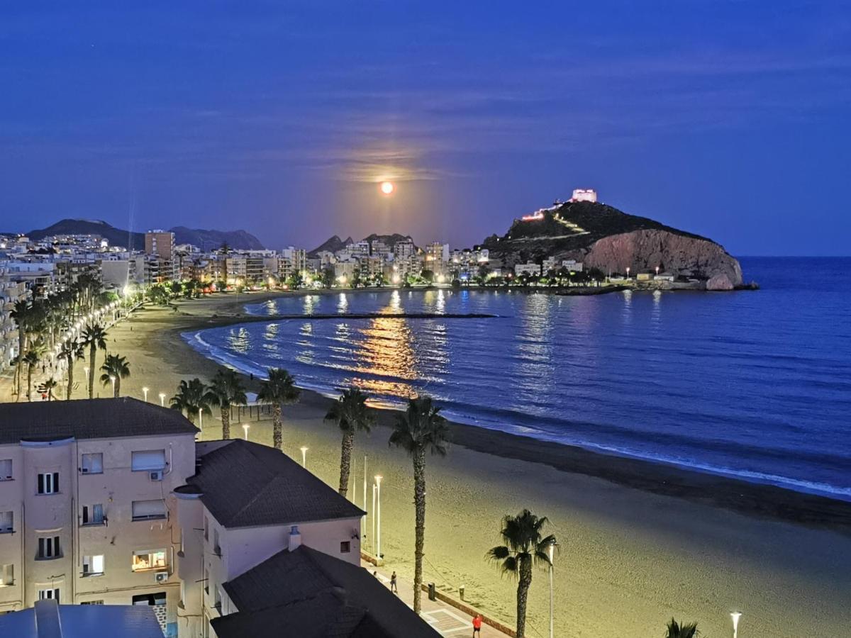 Apartamento ¡Frente al Mar + Garaje y Wifi! Águilas Exterior foto